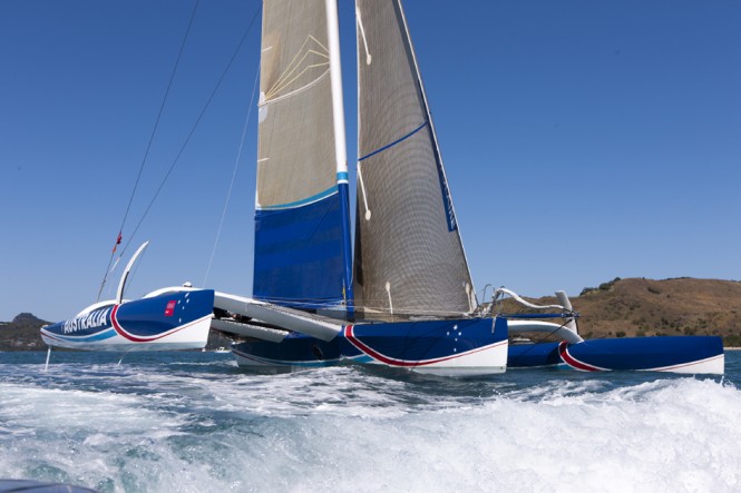 ORMA 60 trimaran yacht Team Australia - Photo Credit: Andrea Francolini/AudiTEAM AUSTRALIA