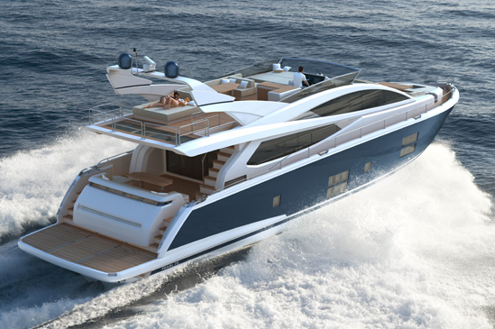 Pearl 75 yacht styled by Kelly Hoppen