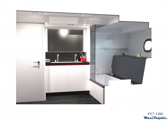 Sailing yacht FC100 - Owners Bath