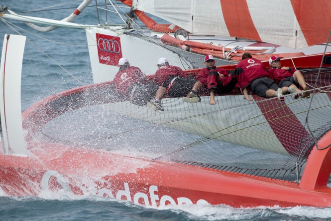 Sailing yacht Team Vodafone - Photo by Andrea Francolini/Audi