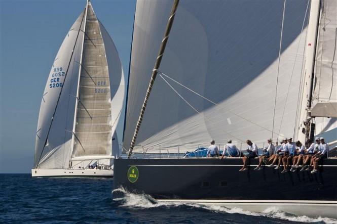 Superyacht Nilaya and Visione yacht - Photo by Rolex/Carlo Borlenghi