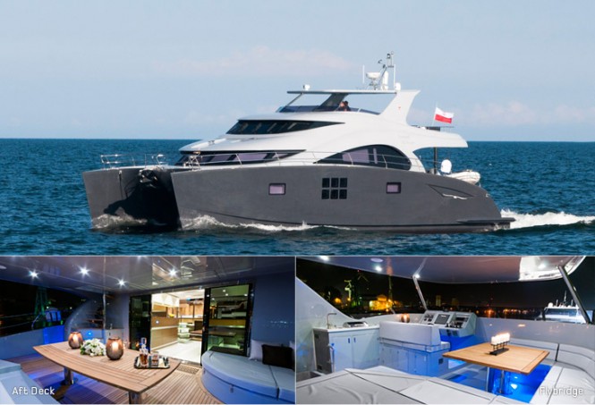 The newly launched 60 Sunreef Power yacht EWHALA by Sunreef Yachts