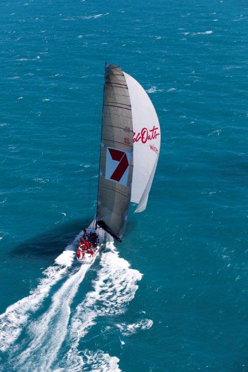 Wild Oats XI superyacht under spinnaker Wild Oats XI superyacht under spinnaker
