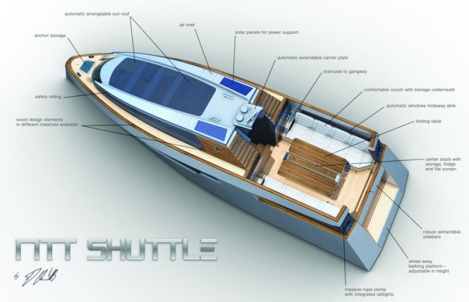 12m MTT-Shuttle yacht tender by Messerschmitt Yachts