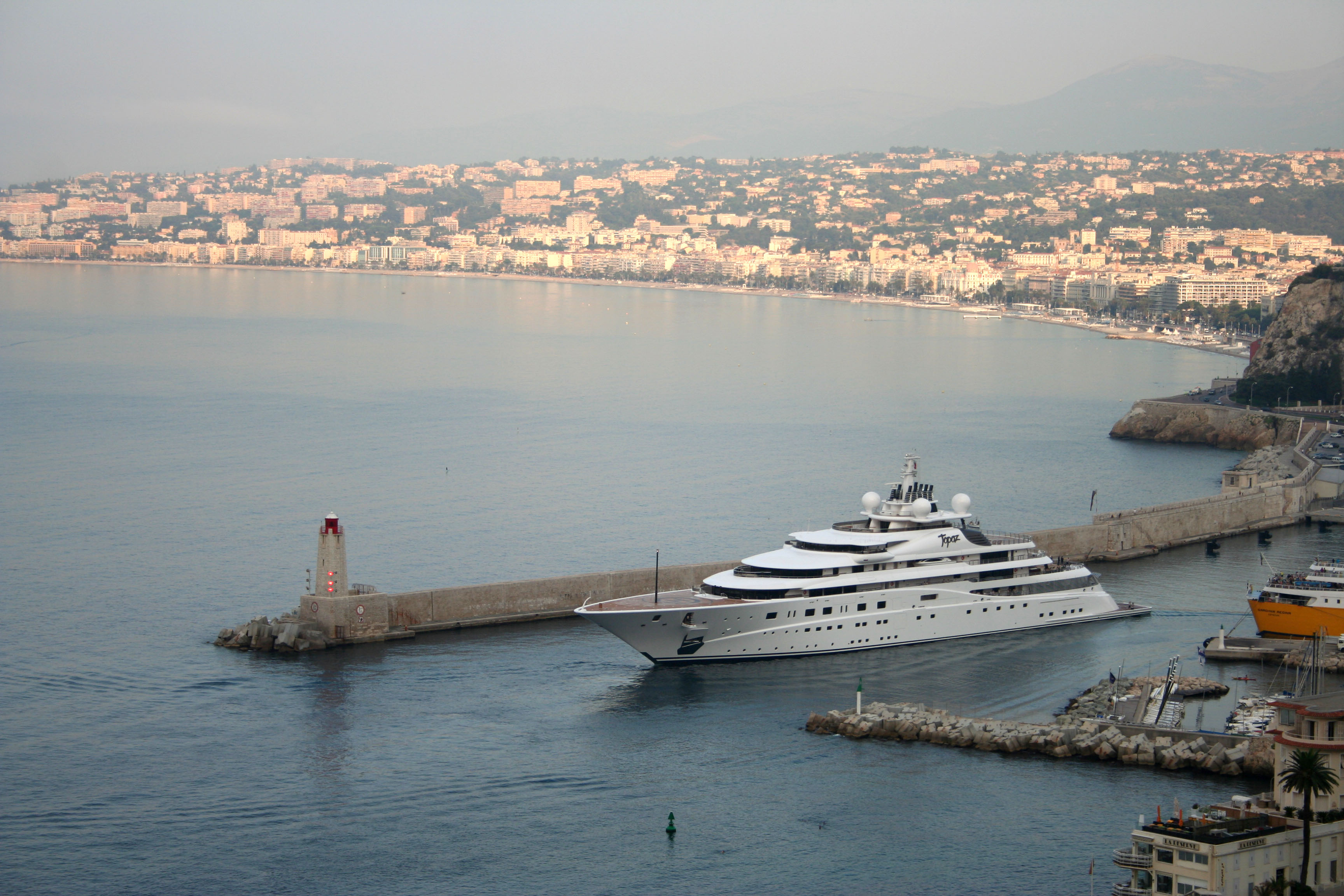 biggest yacht in nice france