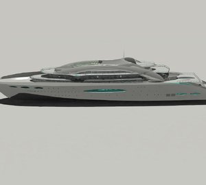 Theodoros Fotiadis designed 170m motor yacht YP Princess Renne concept