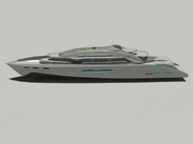 170m luxury superyacht YP Princess Renne concept by Theodoros Fotiadis