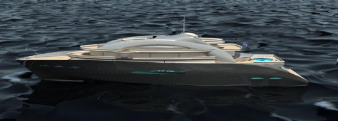 170m superyacht YP Princess Renne - side view