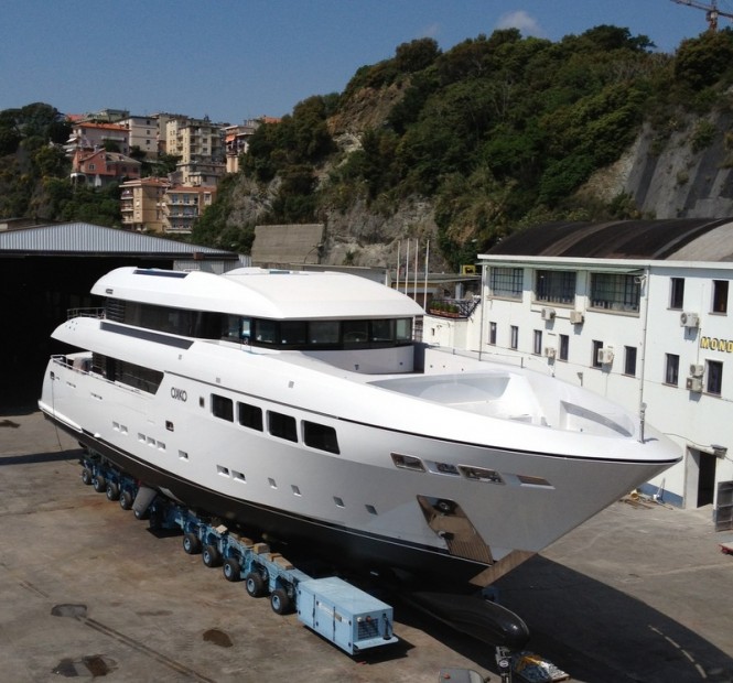 41m motor yacht OKKO by Mondo Marine at launch