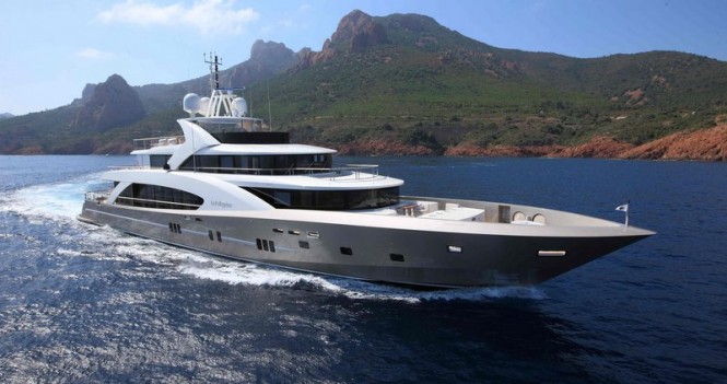 50m La Pellegrina superyacht by Couach Yachts on display in Cannes