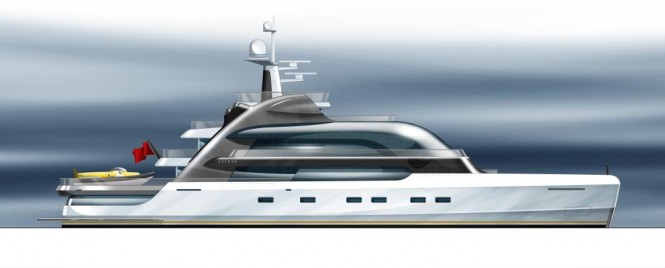 55m motor yacht Project Oxygen by BMT Nigel Gee and Claydon Reeves