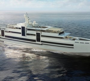 75 m Luxury Motor Yacht CUBE concept by Newcruise