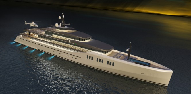85-metre superyacht Liquid Silver designed by Vripack