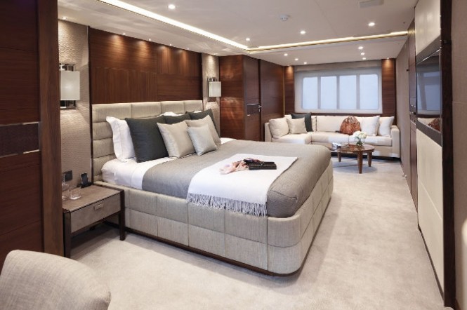 Aft VIP Stateroom aboard Imperial Princess yacht