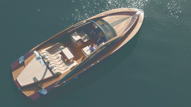 Antagonist yacht - view from above