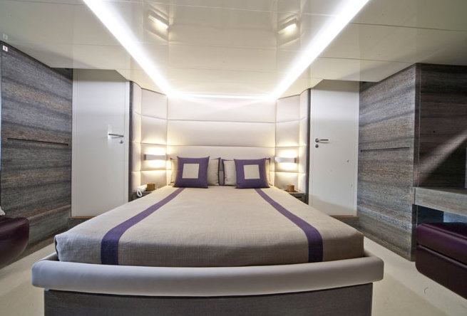 Beautiful cabins aboard Cerri 102' yacht