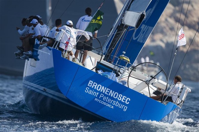 Bronenosec yacht kicked off in the lead - Photo by Rolex Carlo Borlenghi