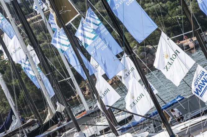 Dockside of the Yacht Club Costa Smeralda ahead of the start of the Rolex Swan Cup - Photo by RolexCarlo Borlenghi