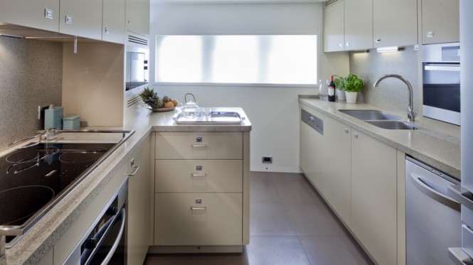 Expedition yacht Percheron - Galley Photo by Maurizio Paradisi