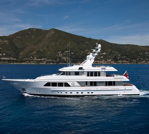 Feadship charter yacht GO on display in Cannes and Monaco