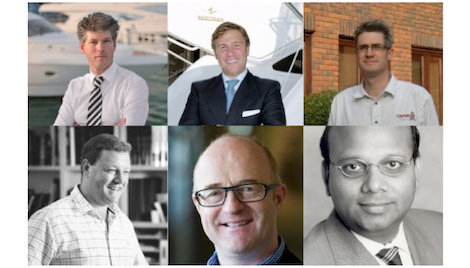 New speakers join GSF. Clockwise from top L to R: Erwin Bamps, Giovanni Battista Vacchi, Richie Blake, Toby Walker, Ken Hickling and Ashok Rajan