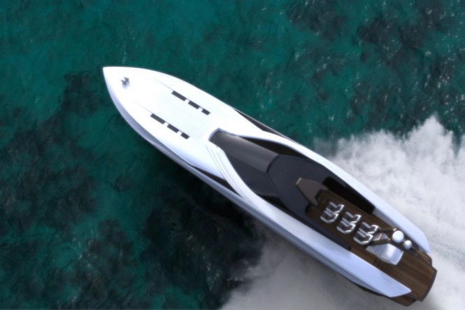 GT 72' yacht tender - view from above