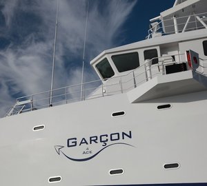 Sea Axe FYS Vessel GARCON 4 ACE - support vessel to 87m Lurssen ACE Yacht