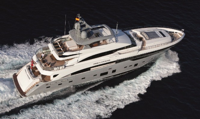 Imperial Princess superyacht - view from above