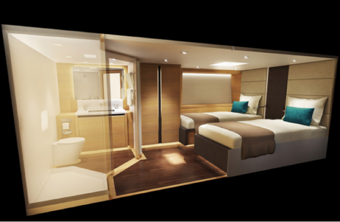 Wally Cento luxury yacht HAMILTON - Interior created by Design Unlimited