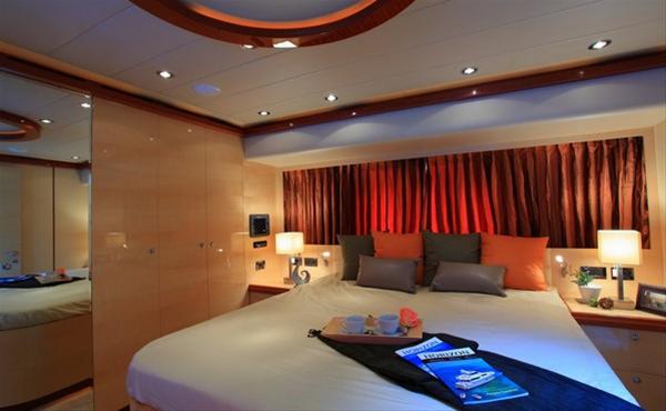 Luxurious cabins aboard motor yacht E70