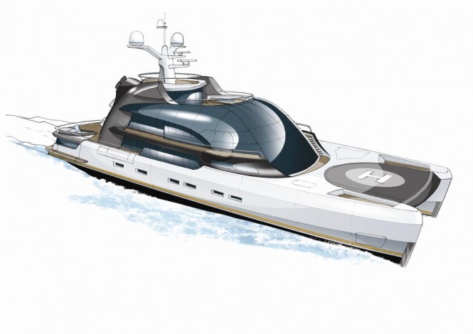Luxury catamaran yacht Project Oxygen