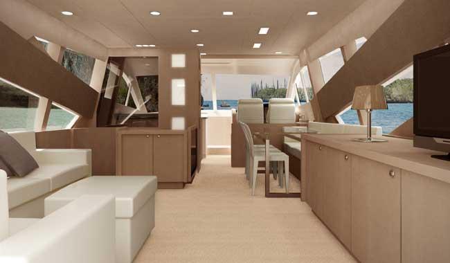 Luxury yacht DP70 Fly - Interior