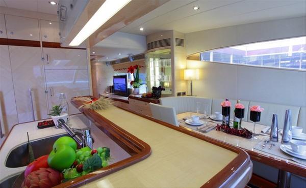 Luxury yacht E70 - Galley