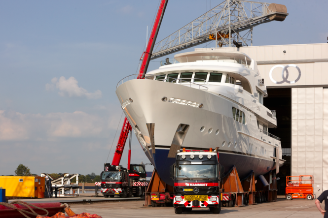 Luxury yacht SOFIA launched by Moonen Shipyards