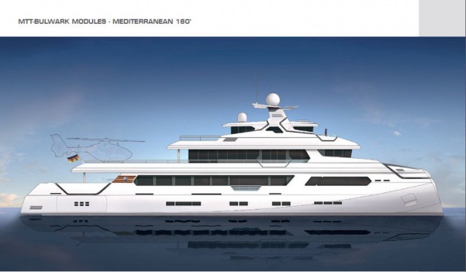 MTT-Bulwark Modules yacht concept - Mediterranean version