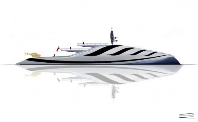 Alex McDiarmid Design - PENNA motor yacht concept