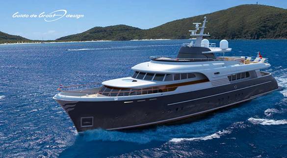 Motor yacht Streamliner concept