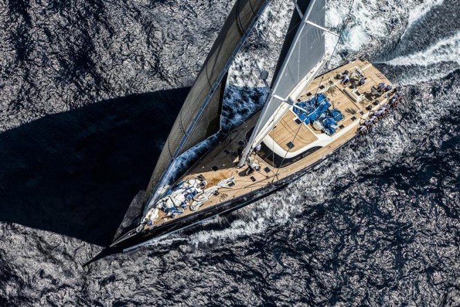 NILAYA superyacht competing in the Maxi Yacht Rolex Cup 2012 - Photo Carlo Borlenghi