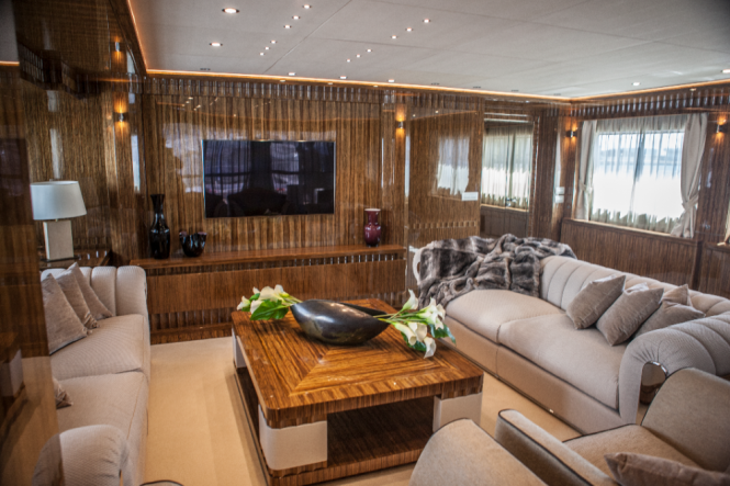 OKKO yacht - main deck salon - Image courtesy of Mondo Marine