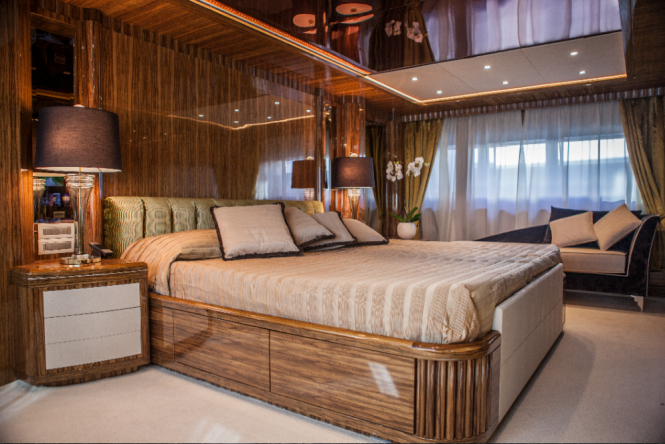 Okko superyacht - Owner suite - Image courtesy of Mondo Marine