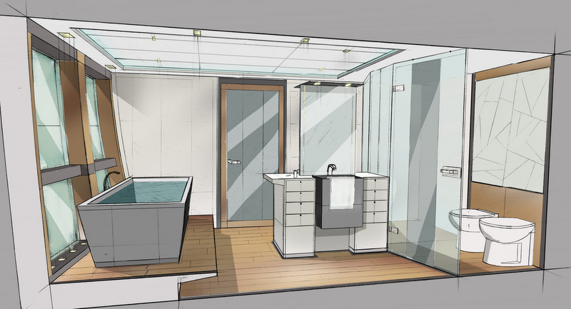 Owner's Bathroom designed by Vripack — Yacht Charter & Superyacht News