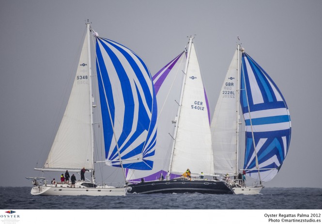 Oyster yachts competing in the 2012 Oyster Palma Regatta Oyster yachts competing in the 2012 Oyster Palma Regatta