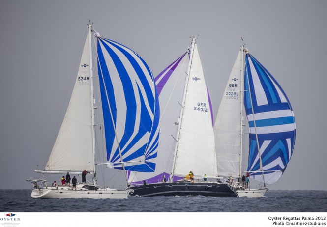 Oyster yachts competing in the 2012 Oyster Palma Regatta