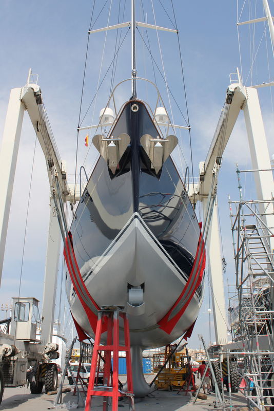 Pendennis charter yacht Nostromo under refit at Pendennis Palma
