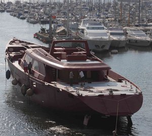 Perini Navi superyacht Hull C.2218 arrives in Viareggio