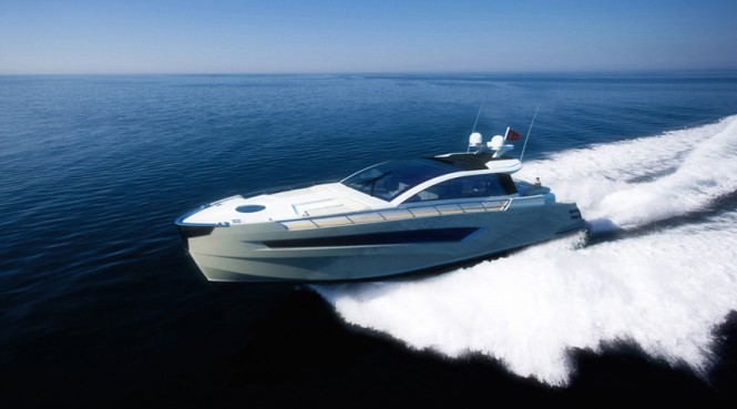 Project V yacht - under way Project V yacht - under way