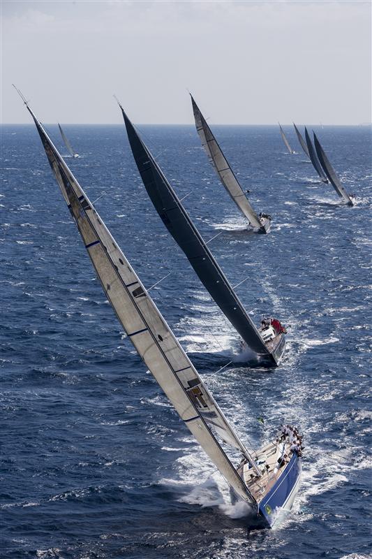 Sailing yacht Berenice Bis ahead the Maxi Class fleet - Photo by Rolex Carlo Borlenghi Sailing yacht Berenice Bis ahead the Maxi Class fleet - Photo by Rolex Carlo Borlenghi