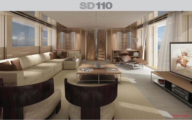Sanlorenzo SD110 superyacht - Saloon