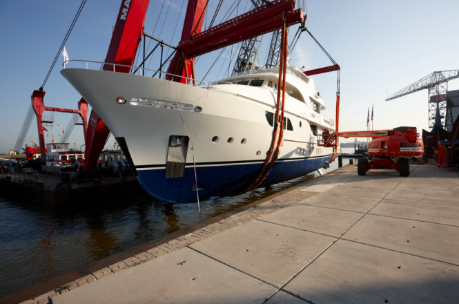 Sofia Yacht launched at the Moonen Shipyards