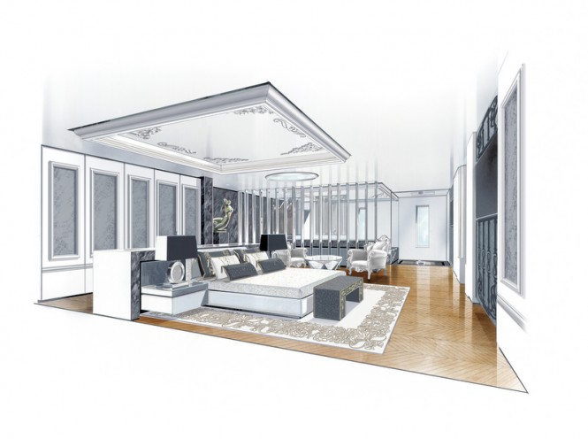 Strato superyacht - Owners Cabin Strato superyacht - Owners Cabin